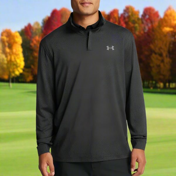 Under Armour Playoff Printed 1 4 Zip Sweater - Black Online now