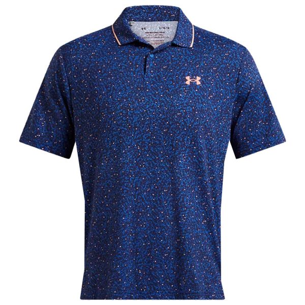 Under Armour Iso-Chill Verge Polo Shirt - Tech Blue Flare Orange For Discount