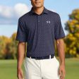 Under Armour Playoff 3.0 Printed Polo Shirt - Midnight Navy White For Discount